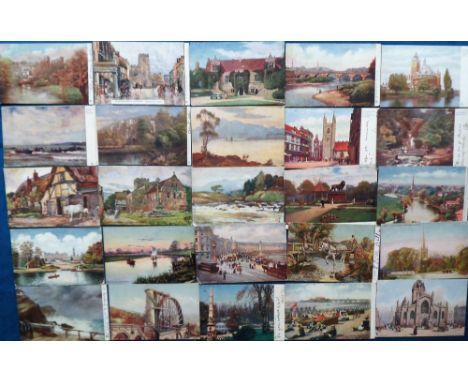 Postcards, a selection of approx. 288 UK illustrated views published by Tuck from various Oilette series. Artists include D S