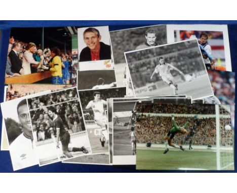 Football press photos, a collection of approx. 50 b/w &amp; colour photos, various sizes, all from the 1980's inc. Liverpool 