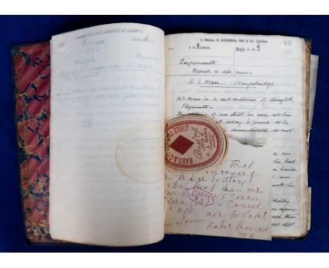 Guinness Journal, a rare 100+ page hand-written journal by J C Haines, a Guinness employee detailing his interviews with bott