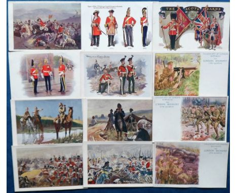 Postcards, Military, a mixed selection of approx. 24 regimental cards published by George Faulkner, with a few  scarce issues