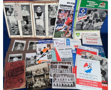 Sport, a mixed selection of items inc. 1946 FAC Final Scrapbook,  1930's Cricket Scrapbook, Esso Football Club Badges &amp; C