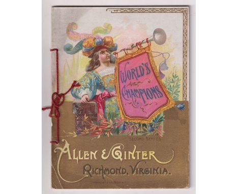 Tobacco album, USA, Allen &amp; Ginter, World Champions, Second Series (vg, complete with original binding) (1)