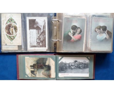 Postcards, a mixed topographical, foreign and subject collection of approx. 220 cards in vintage and modern album. Includes S