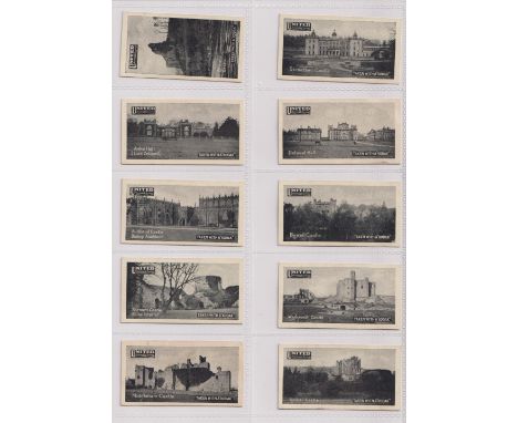 Trade cards, United Automobile Services, Castles (Series No 1) (set, 25 cards) (gd)