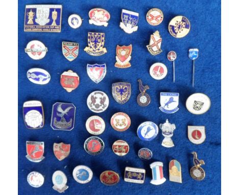 Football badges, a mixed selection of 42 enamel badges, 1970/80's, London clubs, Crystal Palace (8), Millwall (7), Charlton (