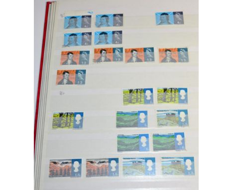 GB Commemoratives 1953 to 1998. Duplicated stock of mainly used in 21 stockbooks. The first larger volume includes mint pre d