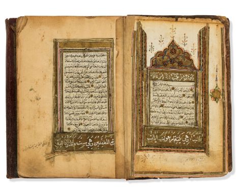 Ottoman.- [Religious], manuscript in Turkish, Nashki script, c. 234ff., title with gold floral borders, text within gold bord