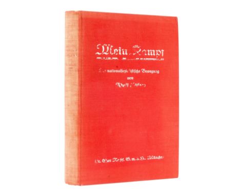 Hitler (Adolf) Mein Kampf, vol. 2 only, of 2, first edition, lyrics to 'Das Horst Wessel-Lied' loosely inserted, original clo