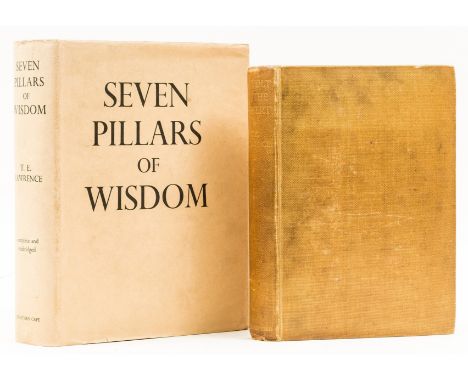 Middle East.- Lawrence (T.E.) Seven Pillars of Wisdom, first trade edition, fifth impression, 4 folding maps, plates and illu