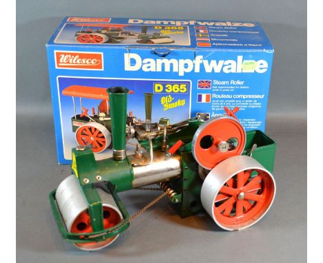 A Wilesco Model of a Steam Roller D365 in original box 