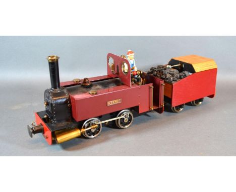 A Gauge 1 Live Steam Engine Kermit with Tender 35 cms long 