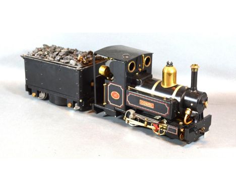 A Gauge 1 Live Steam Engine Ogwen with Tener by Maxwell Hemmens 40 cms long 