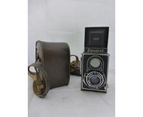 Yesterday's World Camera Shop - a cased Meopta Flexaret camera. 