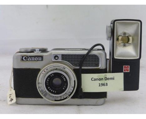 Yesterday's World Camera Shop - a Canon Demi camera, 1963. 