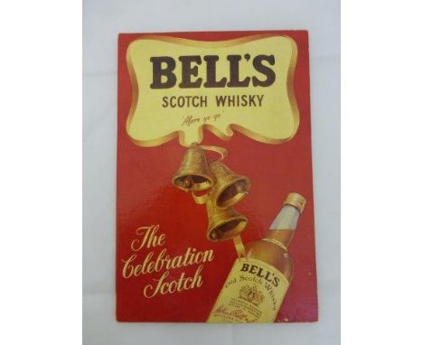A Bell's Scotch Whisky 'The Celebration Scotch' pictorial showcard, 6 1/2 x 9 1/2".