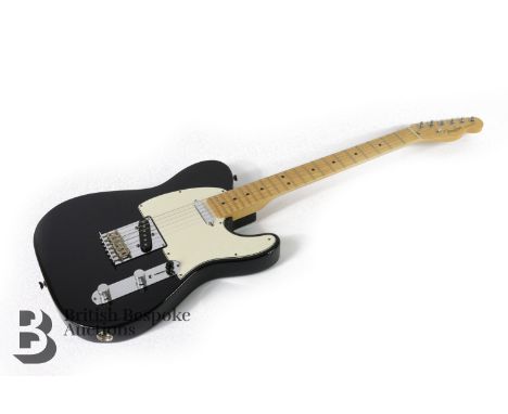 Fender American Standard Telecaster Electric Guitar 2008 nr Z 27231179, alder body with a black and cream urethane finish, ma