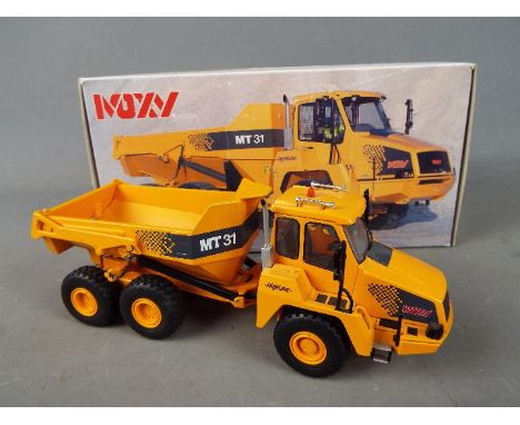 NZG - A boxed NZG 1:50 scale #501 Moxy MT31 Articulated Dump Truck. The model appears to be in Mint condition housed in origi