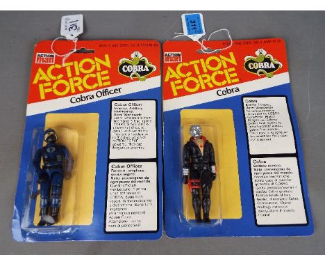 Palitoy, Action Force, Action Man - Two carded Action Force figures by Palitoy. Lot contains Action Force 'Cobra' Enemy Troop