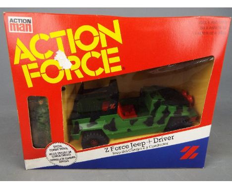 Palitoy, Action Force, Action Man - A boxed Palitoy Action Man Z Force Jeep and Driver. Set appears to be in Mint condition p