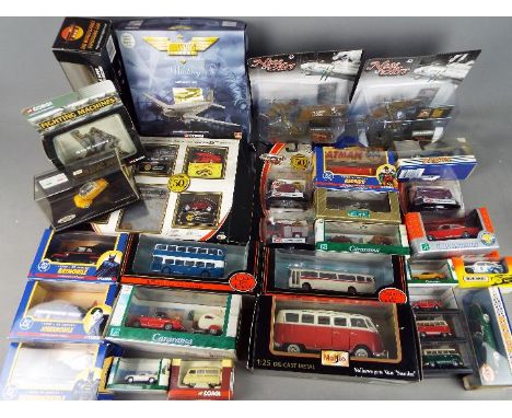 Corgi, Matchbox, Cararama, EFE - Over 30 boxed diecast vehicles in an array of scales. Lot includes Corgi Aviation #47106 1:1