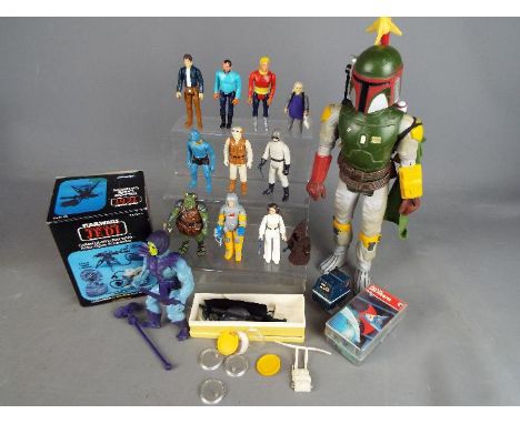 Star Wars, Kenner,Hasbro, Mattel LFL, CPG - A boxed Kenner Star Wars Return of the Jedi Tri-Pod Laser Cannon with a small uni