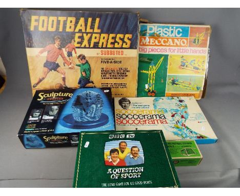 Subbuteo, Meccano, Others - A collection of vintage games, toys and puzzles, Lot includes a boxed Subbuteo Football Express t