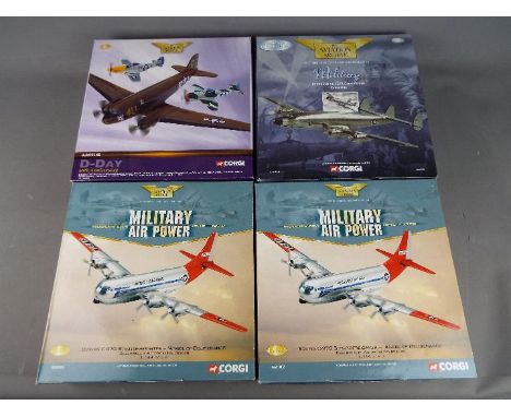 Corgi Aviation Archive - Four boxed diecast model military aircraft from Corgi Aviation Archive. Lot consists of AA31002 1:14