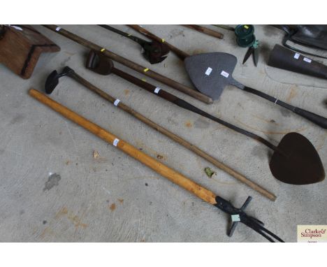 A long handled Adze