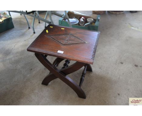 An Old Charm oak lamp table