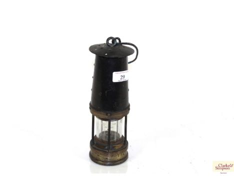 A miners safety lamp