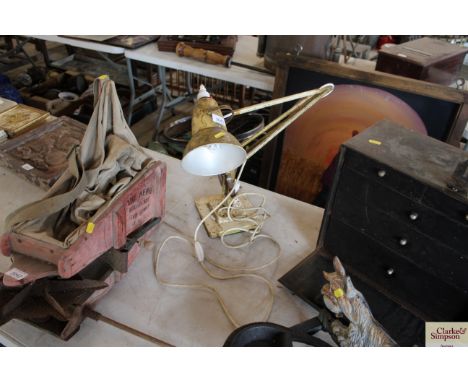 A vintage Angle Poise type lamp