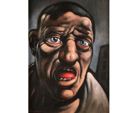 Peter Howson OBE (Scottish Born 1958) ARR 'Head Study' Framed oil on canvas, signed 39cm x 29cm