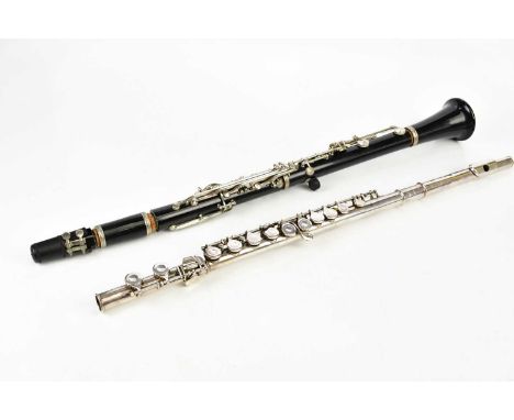BOOSEY &amp; HAWKES; an 'Empress' flute and a modern clarinet, both cased (2).
