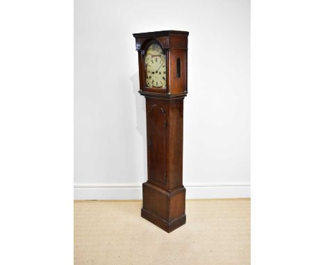 WILLIAM SMITH, LOANHEAD; an early 19th century Scottish eight day longcase clock, the painted dial set with Roman numerals an