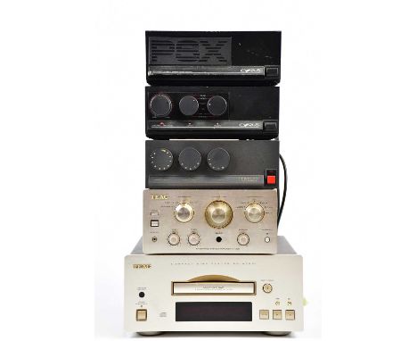 MISSION; a Cambridge amplifier, serial number 2020700, with a Cyrus high direct current stereo power supply and a Cyrus ampli
