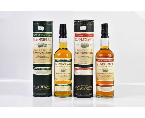 WHISKY; a bottle of Madeira Wood Finish Glenmorangie Single Highland Malt Scotch whisky, 43%, 70cl, together with a Port Wood