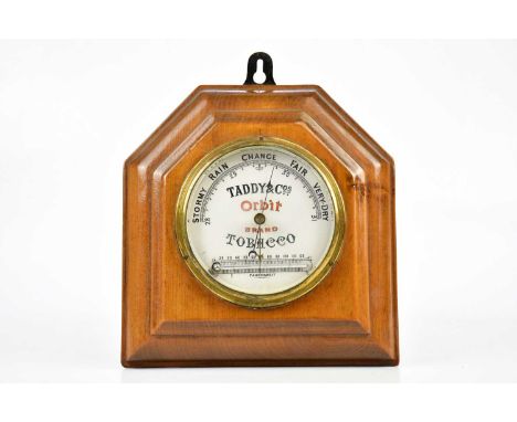 TADDY &amp; CO; an advertising Taddy &amp; Co Orbit Brand Tobacco barometer, height 23cm.