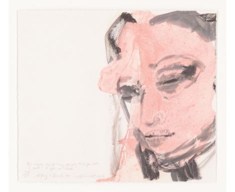 (See English version below)Marlene Dumas (Kapstadt 1953 – lebt in Amsterdam). „Amy-Back to“. 2015Farblithografie auf Velin.  