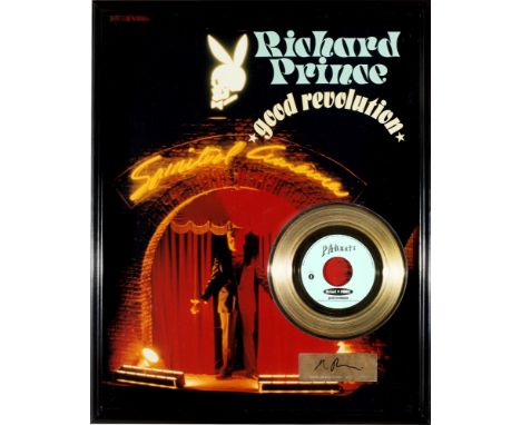 (See English version below)Richard Prince (Panamakanalzone 1949 – lebt in New York). „Good Revolution“. 1992Goldene Schallpla