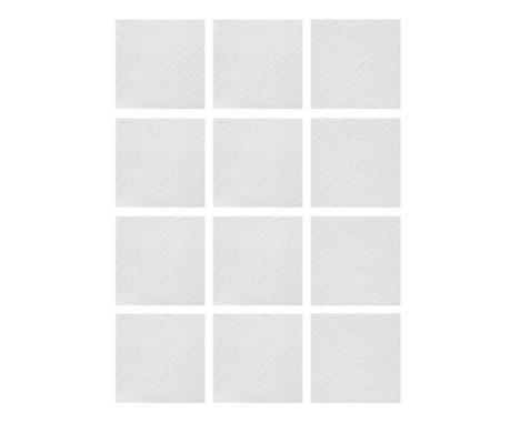 (See English version below)Karin Sander (Bensberg 1957 – lebt in Berlin und Zürich). Wand in Stücken. 199412 Offsetdrucke, je