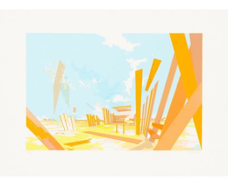 (See English version below)David Schnell (Bergisch-Gladbach 1971 – lebt in Leipzig). Spielplatz. 2006Farbserigrafie auf Papie
