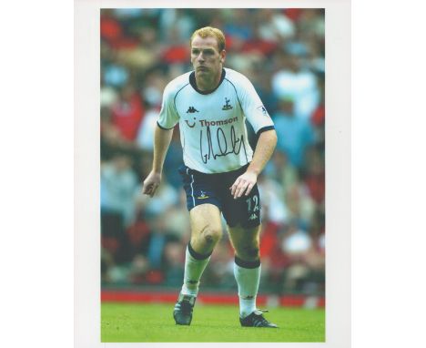 Football THFC Gary Doherty Signed 10x8 inch Colour Photo. Signed in black ink. Good condition. All autographs come with a Cer