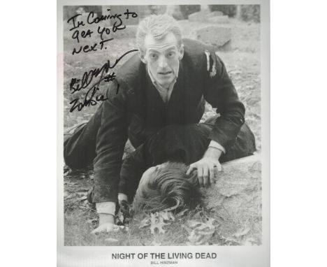 Bill Hinzman signed 10x8 black and white photo. Hinzman was an American actor and film director. Hinzman's first role was the