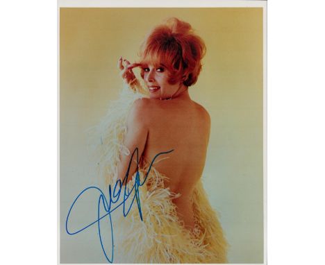 Jill St. John signed 10x8 glamour colour photograph, signed in blue marker pen. Jill St. John (born Jill Arlyn Oppenheim; Aug