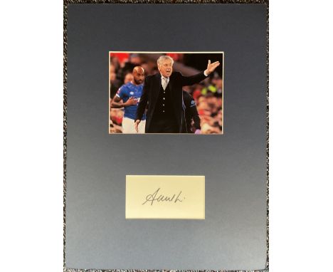 Football Carlo Ancelotti Signed white Signature Card, With Colour Photo, Mounted Professionally to an overall size of 16 x 12