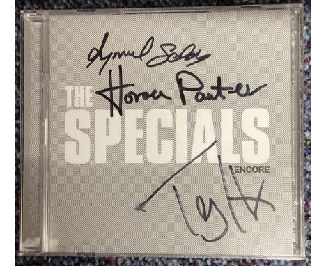 Music The Specials Multi Signed CD Sleeve With CD Included. Signed by Terry Hall, Lynval Golding, Horace Panter. Good conditi
