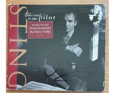 Music Sting Signed Let Your Soul Be Your Pilot CD Sleeve With CD Included. Showing Signs of Age to Packaging. Good condition.
