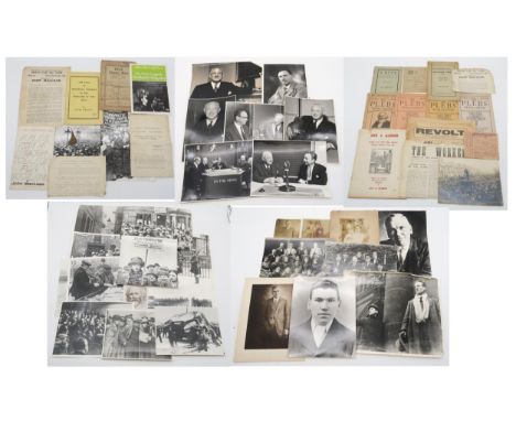 An archive of photographic and printed material pertaining to the Trade Union movement in Glasgow in the early years of the 2