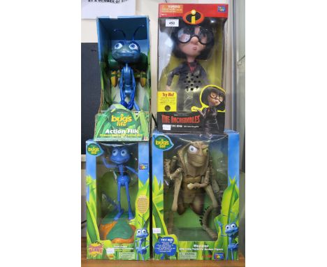 Disney-Pixar's A Bug's Life: a Mattel Action Flik figure, Electronic Talking Room Guard and Hopper Ultimate Talking Action Fi