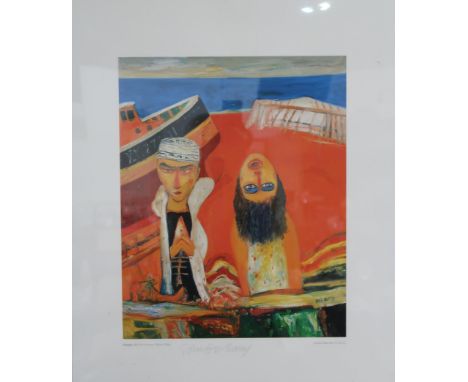 JOHN BELLANY (SCOTTISH 1942-2013) &nbsp;TSUNAMI &nbsp;Print multiple, signed lower centre, numbered 20/55, 54 x 44cm Conditio